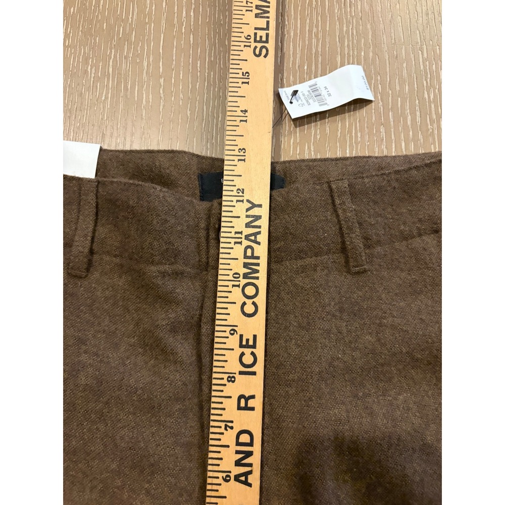 Banana Republic Mens Brown Wool Blend Slim Fit Pants Trousers 32x34 NEW 828633 - Picture 6 of 9